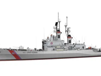 Coast Guard Low-poly 3D model