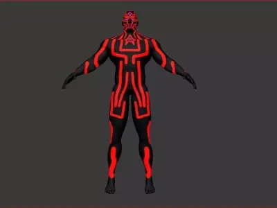 Lord of Destruction Low-poly 3D model