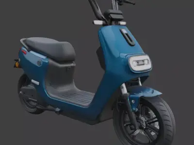 Stylized Electric Scooter 3D Model 3D model shop