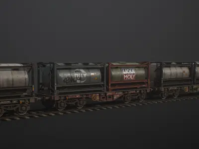 Train model 3D model