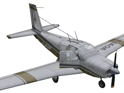 SOCATA ST-10 Diplomate Low-poly 3D model