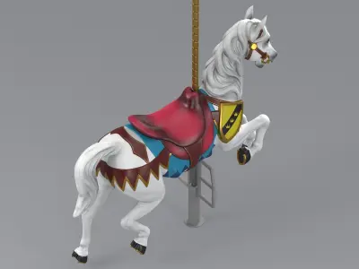 Carousel Horse v1-03 3D model