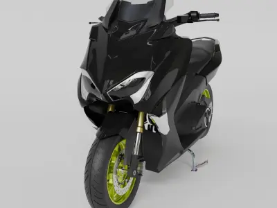YAMAHA TMAX 3D MODEL 3D model