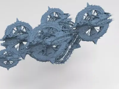 Dragon City chariot 5 3D model