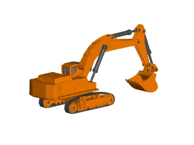 excavator 3D model by truck-3d from CGTrader