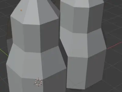 Low-Poly Jetpack pair of missiles 3D print model