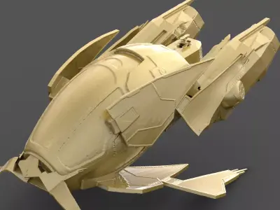 Kronis Ship hull part 1 3D print model