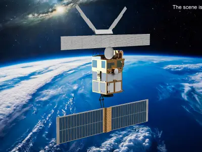 Geostationary Communication Satellite ERS-2 3D model