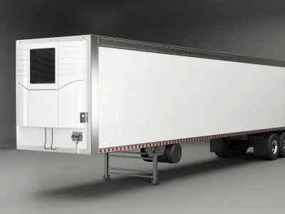 Semi-Truck Trailers Collection 3D model