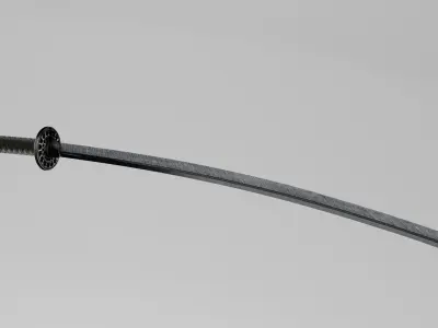 Dark Katana 4K Free low-poly 3D model