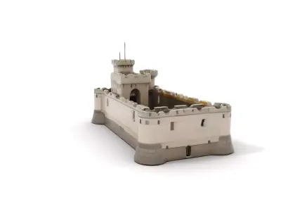 Medieval Stone Castle model pack Low-poly 3D model purchase