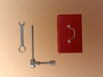 garage Tool Low-poly 3D model