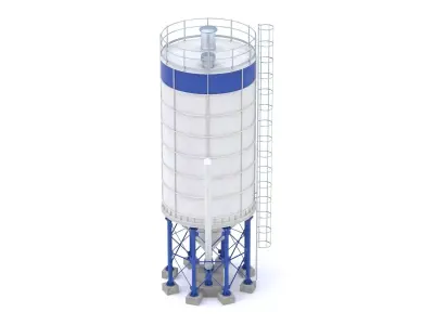 Cement Silo 3D model
