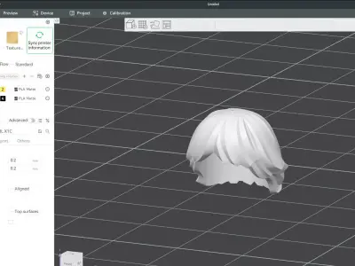 Custom3Dprint Minifigure Accessory - Minifigure Hair S2 - 104 3D print model