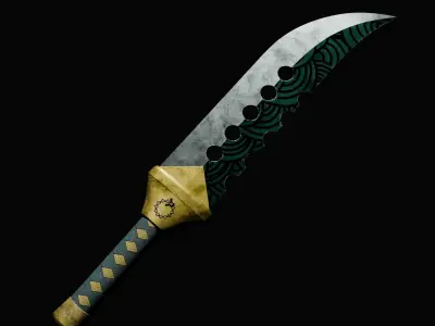 Lostvayne Meliodas Sword Low-poly 3D model