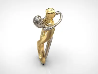 Entangled in Love Pendant 3D print model