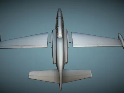 Fouga CM-170 Magister - 3D Printable Model 3D print model
