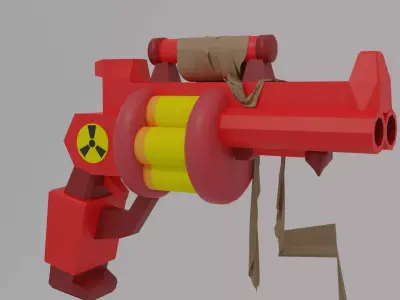 Gun3d toy gun Free low-poly 3D model
