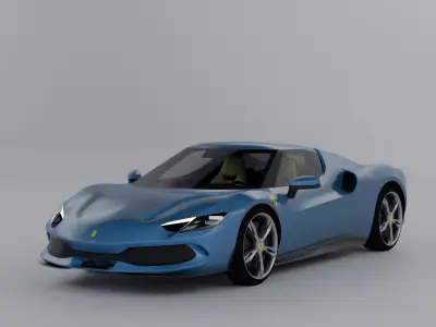 Ferrari 296 GTB - High Quality 3D model 3D model