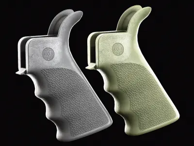 Hogue Overmolded AR Grip Low-poly 3D model