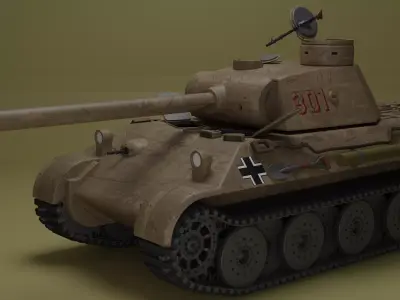 Panther Tank 3D model order