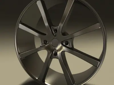 Car rim 8 Low-poly 3D model