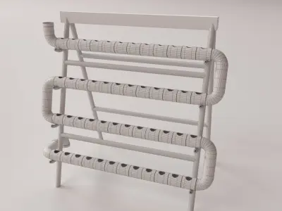 Hydroponic Stand 3D model