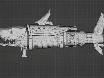 fishbones Low-poly 3D model
