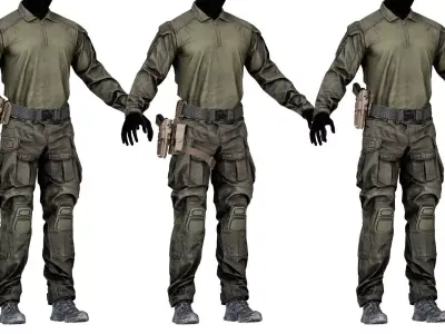 SAFARILAND 6384 83 HOLSTER Low-poly 3D model