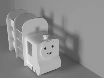 furniture cupboard Low-poly 3D model shop