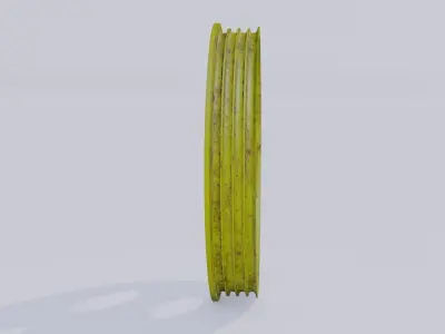 Pulley wheel Low-poly 3D model