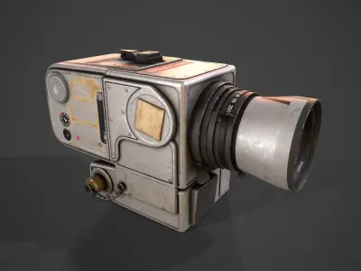 Hasselblad 500EL - Apollo 15 Mission Low-poly 3D model