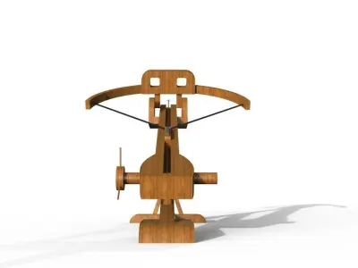 Ballista wooden structure Free 3D model