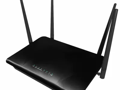 Modem Low Poly Low-poly 3D model