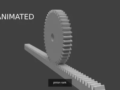 Gears Collection animated 3D Model Pack