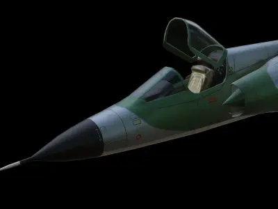 Dassault Mirage III Low-poly 3D model