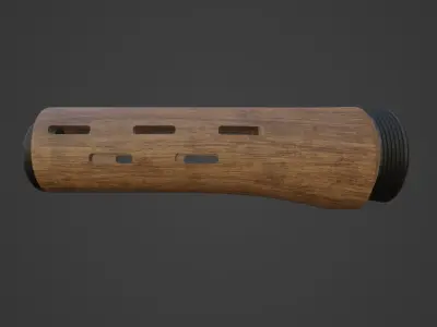 ADAR Handguard and Stock Low-poly 3D model