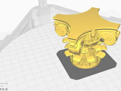 Corinthian Capital  Ultra Realistic 3D Model for Architecture  3D print model