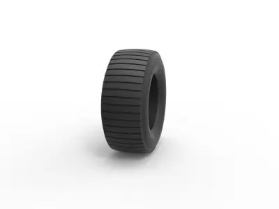 Offroad tire 22 Scale 1 to 25 3D print model