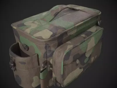 Outdoor Gear Bag Low-poly 3D model
