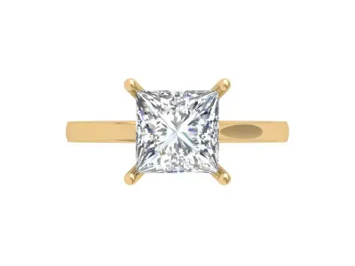 Princess Ring 3D print model 6