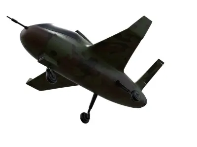 military toy aircraft 3D model