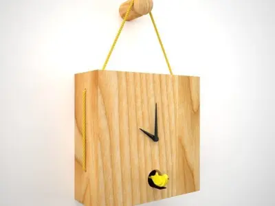 Toiture wall clock  3D model