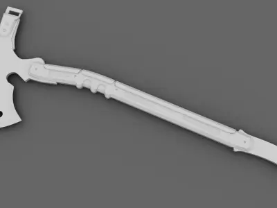 Modern Combat Axe Low-poly 3D model