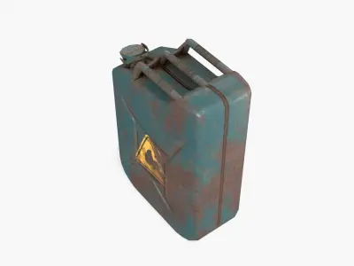 Jerrycan Asset 01 Low-poly 3D model