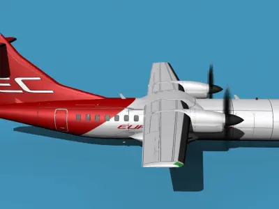 ATR-42-320 Euro Charter 3D model