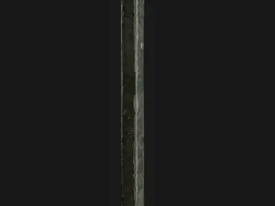 Necromancer Staff 02 Low-poly 3D model