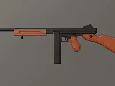 M1A1 THOMPSON 3D model purchase