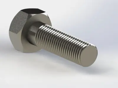 bolt design 3D model by bubercreative