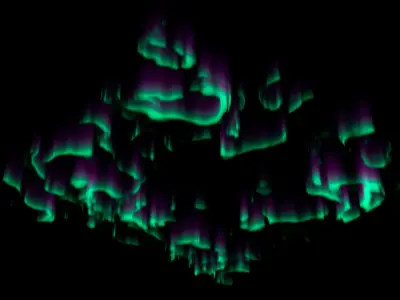 Aurora Borealis Volumetric For Blender 3D model